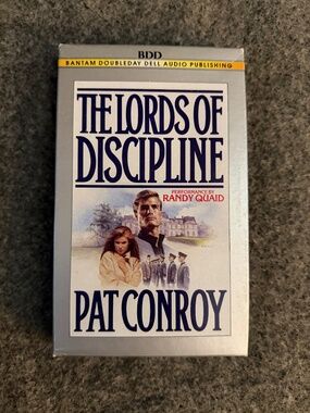 PAT CONROY 1989 The Lords of Discipline Audiobook on Cassette (Randy Quaid)